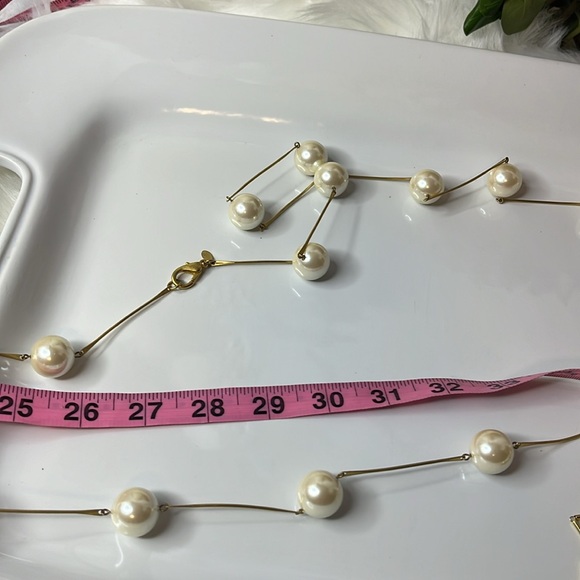 CAROLEE LONG LINK PEARL NECKLACE - Picture 7 of 9